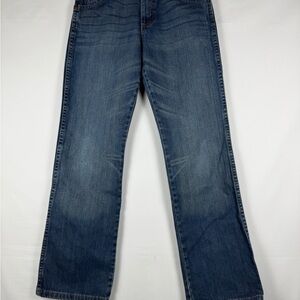 Wrangler Retro Boys Jeans 14 Regular Relaxed Bootcut Blue Denim Adjustable Waist